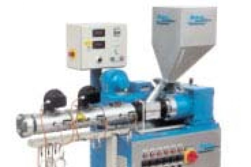 Single screw co-extruder with flat gear