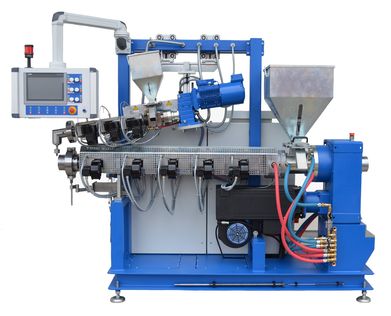 Ankele Einschnecken-Extruder mit aufgesetzten Co-Extruder